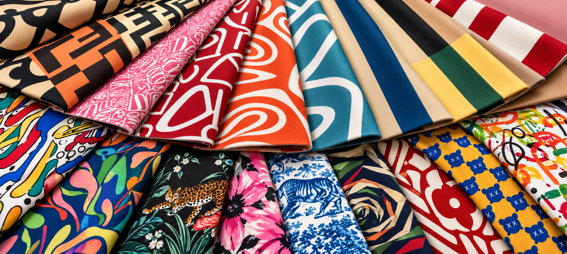 PRINTED-DECORATIVE original fabric colour board