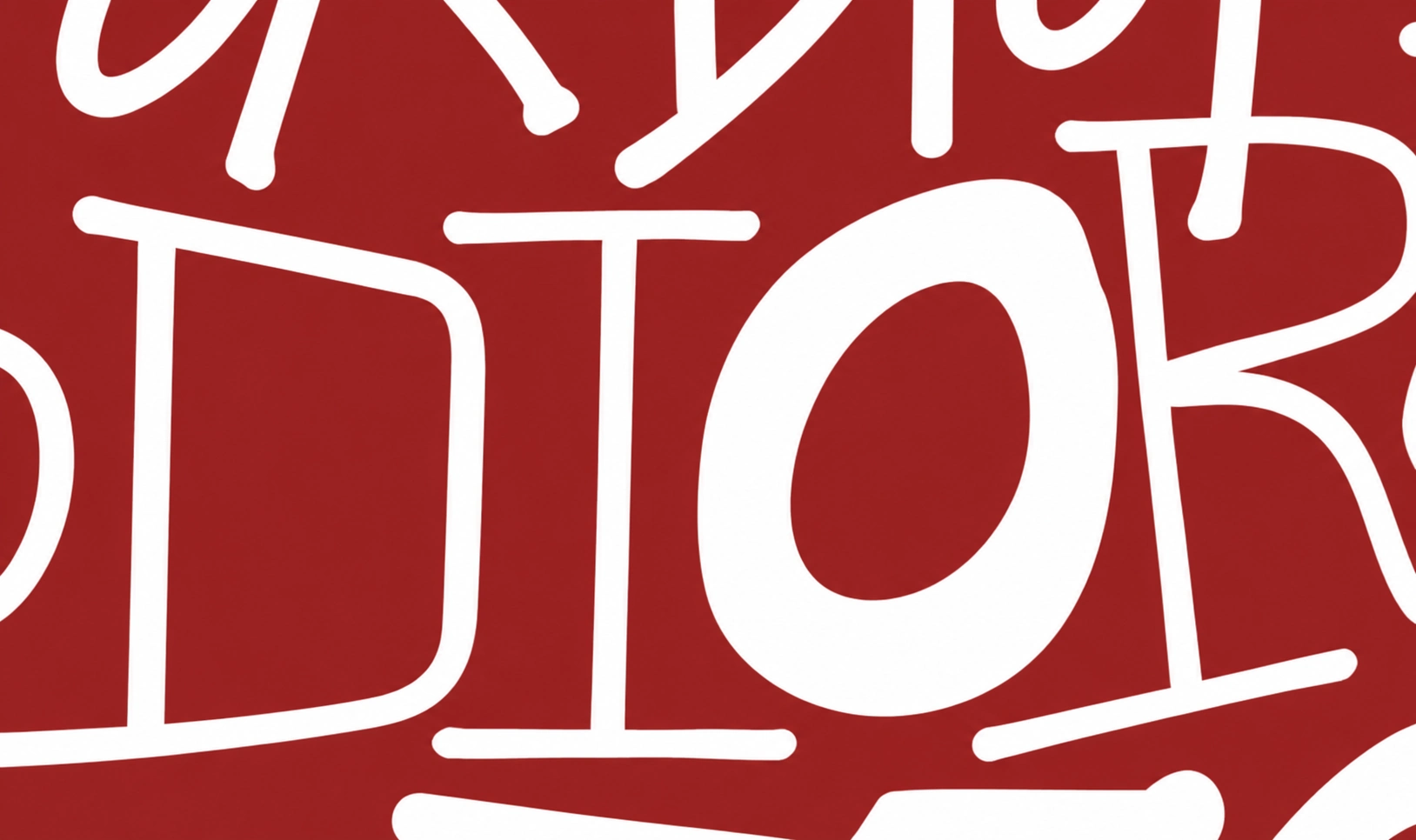 PRINTED-DECORATIVE colour 06 · Red · Ivory Lettering