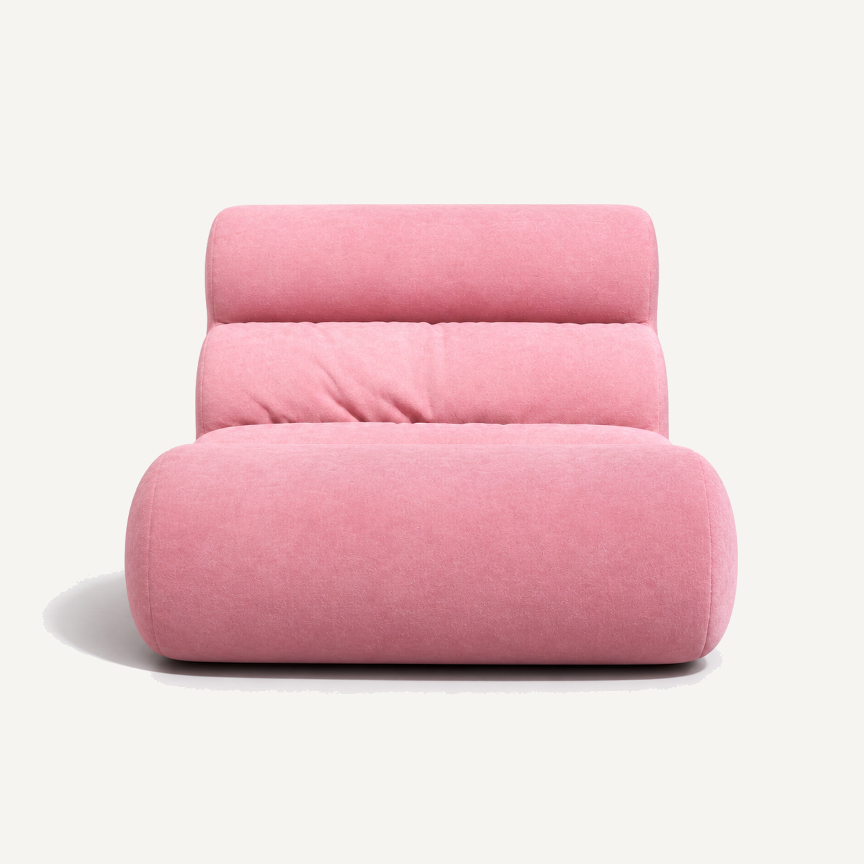 B-005 Stacked Cushion Lounge Chair product view
